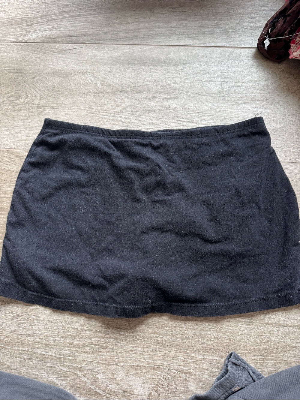Urban Outfitters Black Cotton Mini Skirt